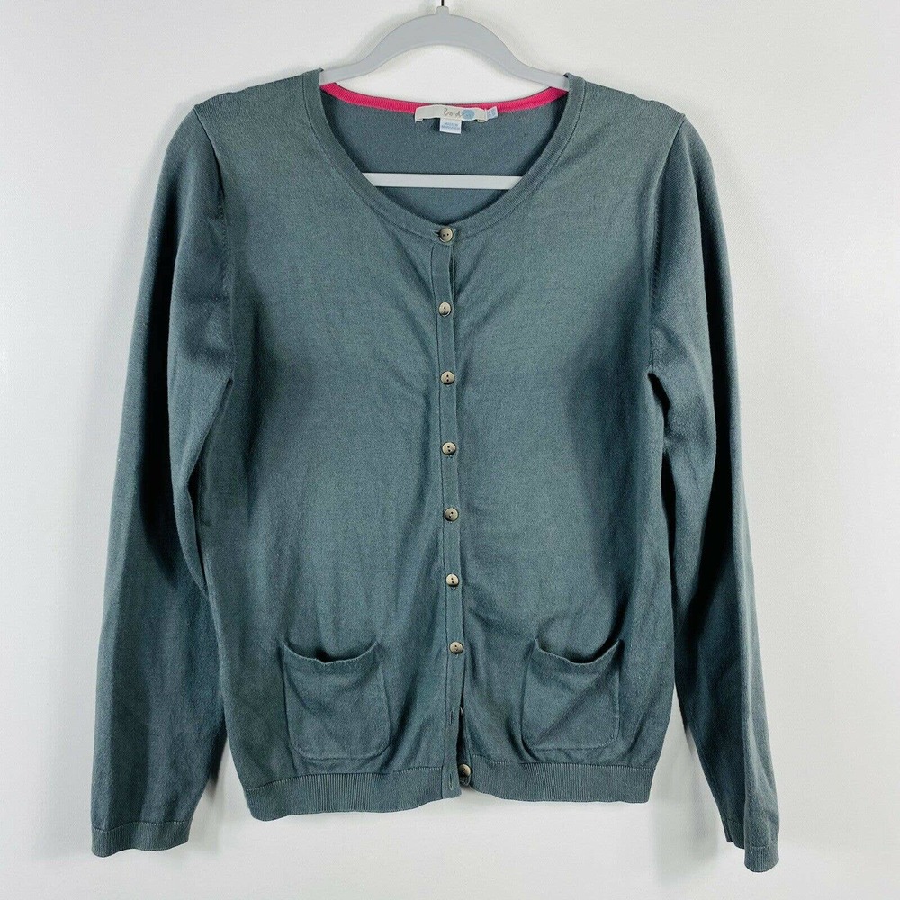 Boden Solid Gray Favourite Cardigan Sweater